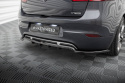 Central Rear Splitter (with Vertical Bars) Renault Megane GT MK3 Facelift 2012-2013 Maxton Design