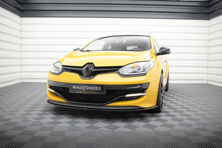 Front Splitter Renault Megane 3 Rs V.1 Maxton Design in the group Select car model / Renault / Megane 08-16 / Styling at DDESIGN Scandinavia AB (RE-ME-3-RS-FD1G)
