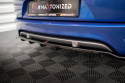 Central Rear Splitter (with Vertical Bars) Renault Megane Gt Line Grandtour Mk3 Facelift Maxton Design