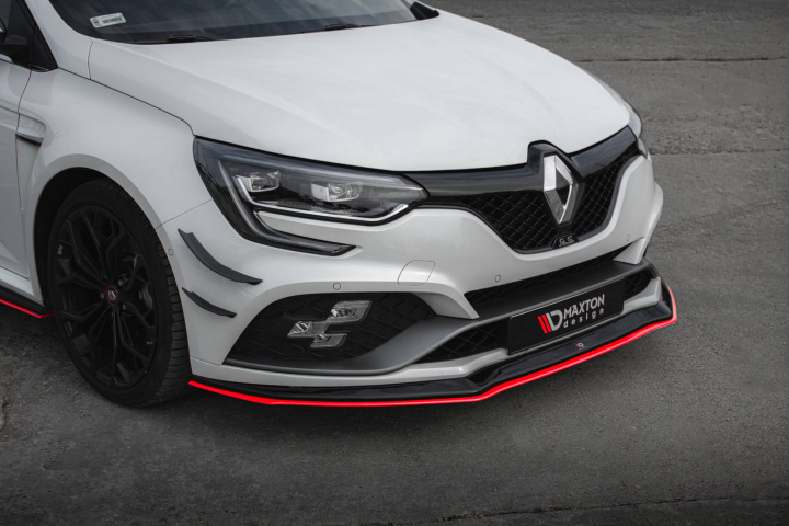 Renault Megane IV RS 2018+ Front Splitter V.3 Maxton Design in the group Select car model / Renault / Megane 16+ at DDESIGN Scandinavia AB (RE-ME-4-RS-FD2G-FD2RRED)