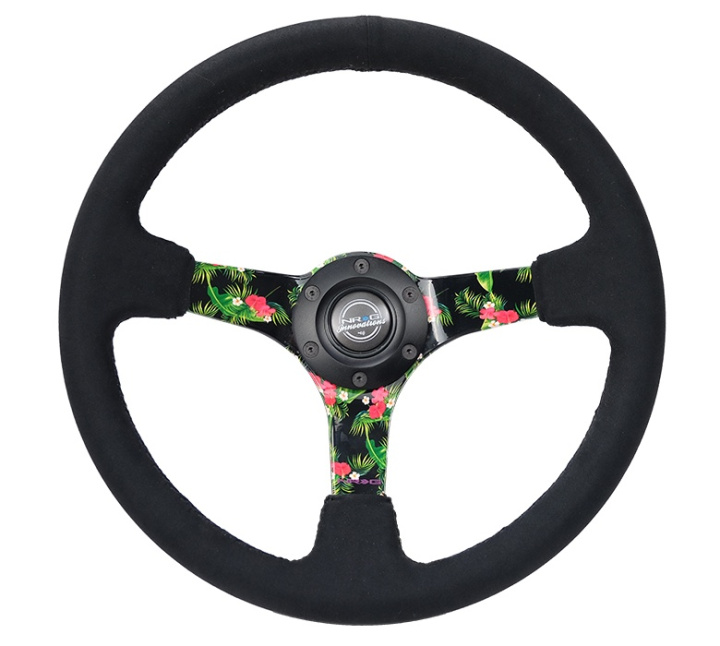 Forrest Wang Formula Drift Pro Driver Signature Steering Wheel 350mm NRG in the group Interior / Steering Wheels & Hubs / Sports steering wheels & Wooden steering wheels / Drifting Steering Wheels at DDESIGN Scandinavia AB (RST-036TROP-S)