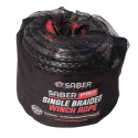 Saber 13,500kg  12mm SaberPro Comp Spec Red Single Braided Winch Rope  50M