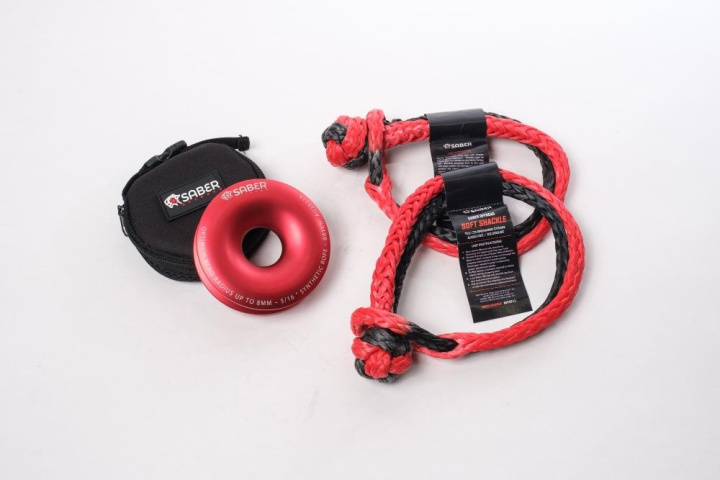 Saber Mini Ezy-Glide 5000KG Recovery Ring Bag + Twin 9000KG SaberPro Soft Shackle in the group Exterior / Offroad at DDESIGN Scandinavia AB (SBR-5RRRK2)