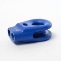 Saber 6061 Aluminium Spliced Winch Thimble - Cerakote Blue & 9K Soft Shackle