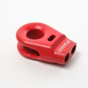 Saber 6061 Aluminium Spliced Winch Thimble - Cerakote Red & 9K Soft Shackle