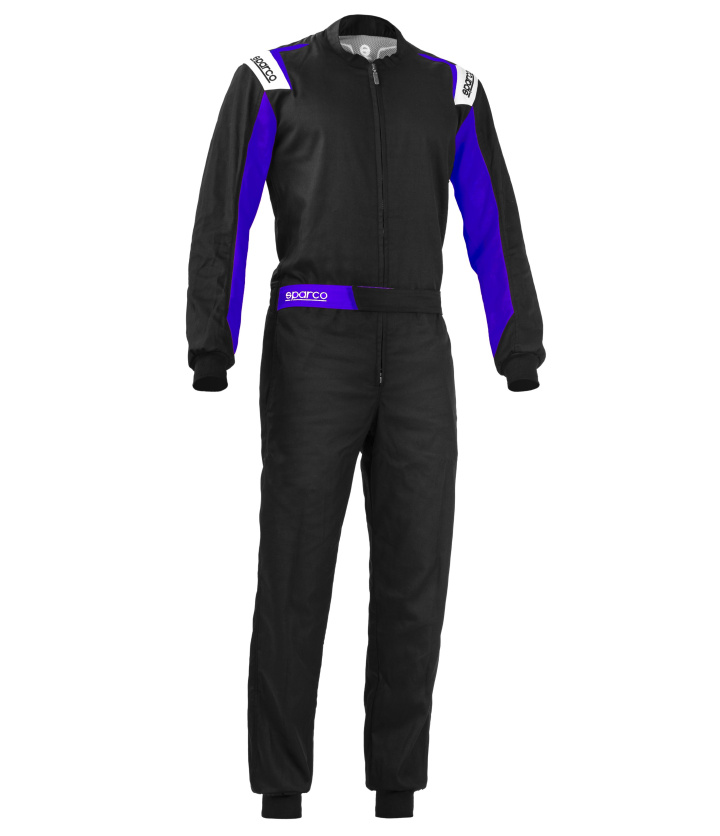 Sparco Rookie Kartingsuit Size: XS, Black/Blue in the group Interior / Motorsport / Personal equipment / Racing overalls at DDESIGN Scandinavia AB (SCO002343NREB0XS)