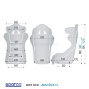 Racing Seat ADV-SCX H (Large) Black FIA 8862-2009 Sparco