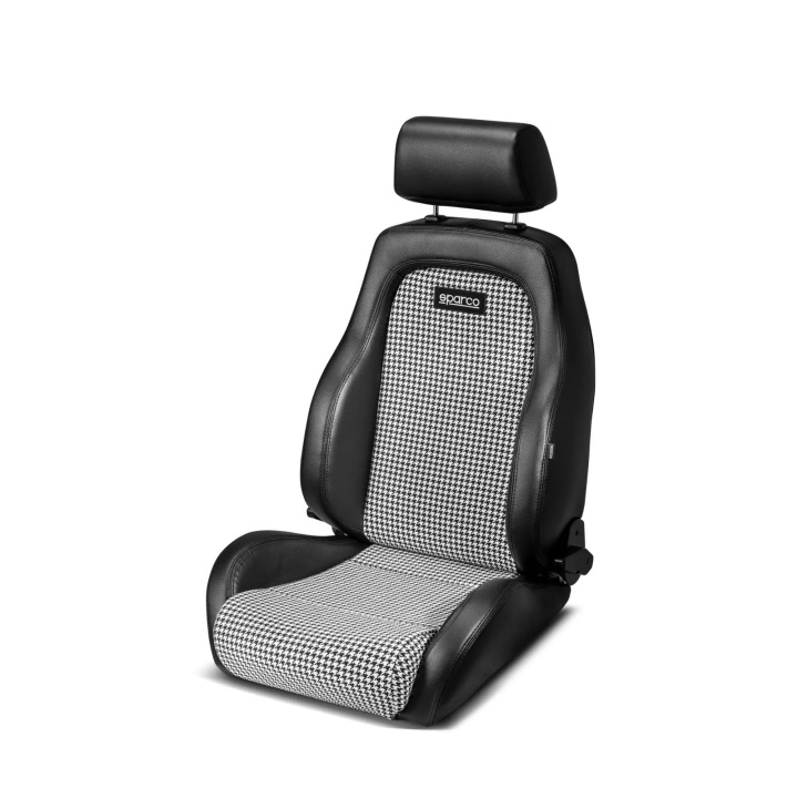 Sparco GT Sportsseat Black / Black White classic houndstoothpattern in the group Interior / Seats and Belts / Sports seats & Racing seats at DDESIGN Scandinavia AB (SCO009012NRBI)