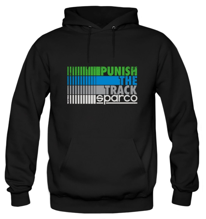 Hoodie Punish Black Sparco in the group Universal products / Lifestyle / Clothing & Accessories / Sparco Clothing & Promotional Items at DDESIGN Scandinavia AB (SCO01270)