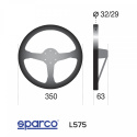 Sparco L575 350mm Leather 3-spoke