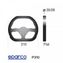 Sparco P310 310mm Suede 3-spoke