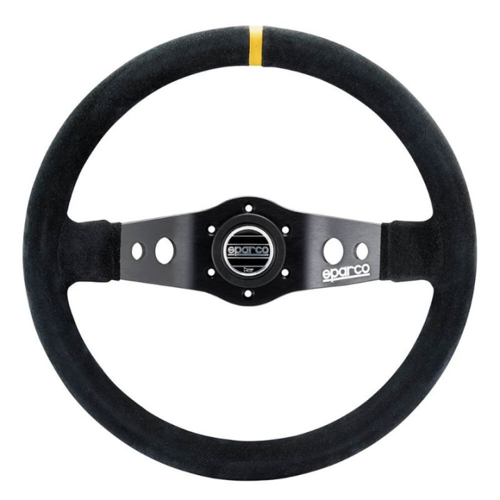 Sparco R215 350mm Suede 2-spoke in the group Interior / Steering Wheels & Hubs / Sports steering wheels & Wooden steering wheels / Drifting Steering Wheels at DDESIGN Scandinavia AB (SCO015R215CSN)