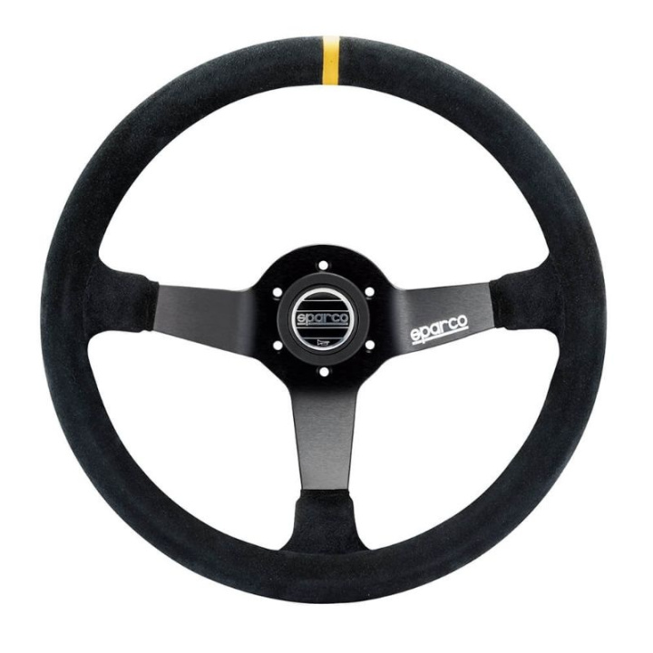 Sparco R325 350mm Suede 3-spoke in the group Interior / Steering Wheels & Hubs / Sports steering wheels & Wooden steering wheels / Drifting Steering Wheels at DDESIGN Scandinavia AB (SCO015R325CSN)