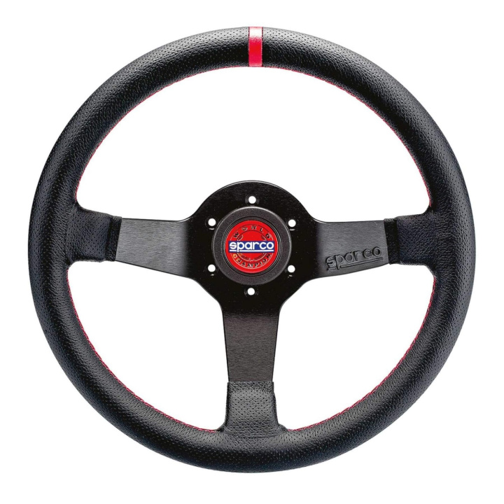 Sparco CHAMPION 330mm Leather 3-spoke in the group Interior / Steering Wheels & Hubs / Sports steering wheels & Wooden steering wheels / Drifting Steering Wheels at DDESIGN Scandinavia AB (SCO015R330CHAMPION)
