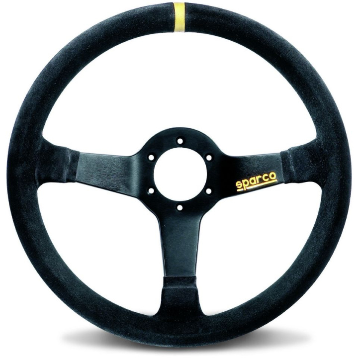 Sparco R345 Racing-steeringwheel Suede 350mm in the group Interior / Steering Wheels & Hubs / Sports steering wheels & Wooden steering wheels at DDESIGN Scandinavia AB (SCO015R345MSN)