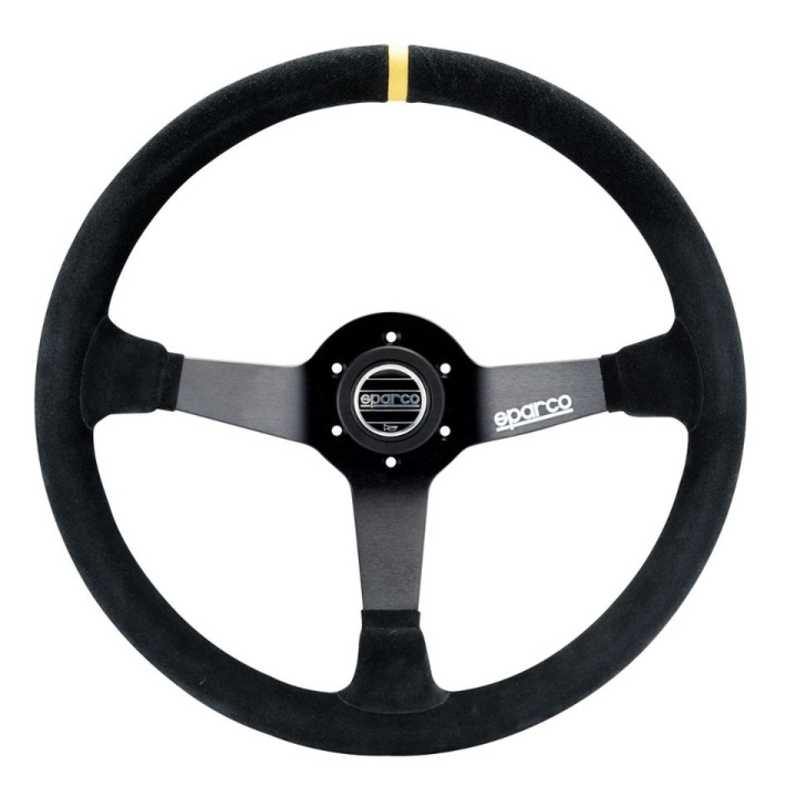 Sparco R368 380mm Suede 3-spoke in the group Interior / Steering Wheels & Hubs / Sports steering wheels & Wooden steering wheels / Drifting Steering Wheels at DDESIGN Scandinavia AB (SCO015R368MSN)