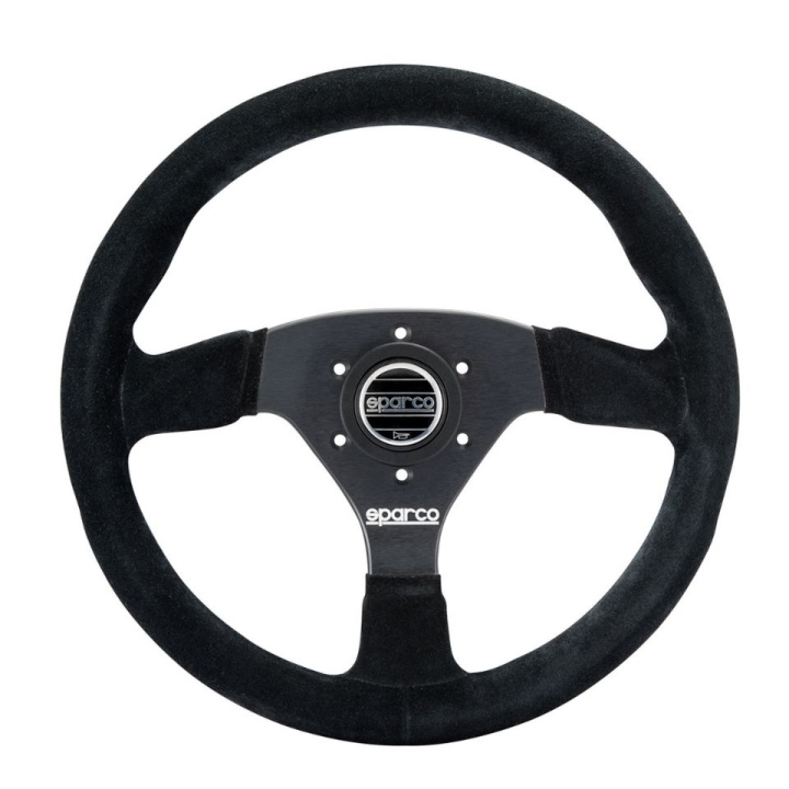 Sparco R383 330mm Suede 3-spoke in the group Interior / Steering Wheels & Hubs / Sports steering wheels & Wooden steering wheels / Sport Steering Wheels at DDESIGN Scandinavia AB (SCO015R383PSN)