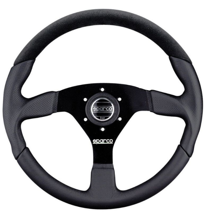 Sparco L505 350mm Leather/Suede 3-spoke in the group Interior / Steering Wheels & Hubs / Sports steering wheels & Wooden steering wheels / Sport Steering Wheels at DDESIGN Scandinavia AB (SCO015TL522TUV)