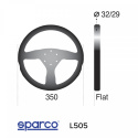Sparco L505 350mm Leather/Suede 3-spoke