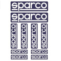 Decal KIT OF 10 SPARCO STICKERS Sparco