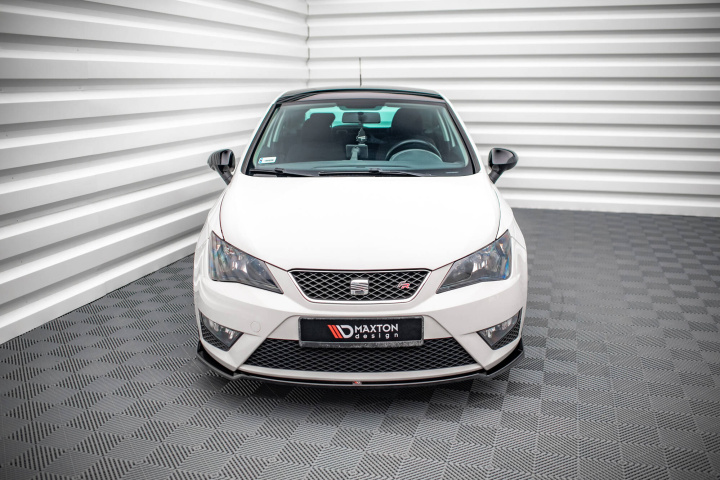 Seat Ibiza FR SC Mk4 Facelift 2012-2017 Front Splitter V.1 Maxton Design in the group Select car model / Seat / Ibiza Mk4 (6J) 08-17 / Styling at DDESIGN Scandinavia AB (SE-IB-4F-FR-SC-FD1G)