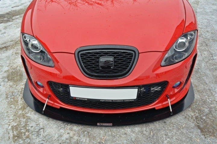 Front Racing Splitter V.1 Seat Leon Mk2 Ms Design Maxton Design in the group Select car model / Seat / Leon Mk2 05-11 / Styling / Front lips at DDESIGN Scandinavia AB (SE-LE-2-MS-CNC-FD1A)