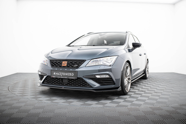 Front Splitter V.7 Seat Leon Cupra / Fr Mk3 Fl Maxton Design in the group Select car model / Seat / Leon Mk3 12-20 / Styling at DDESIGN Scandinavia AB (SE-LE-3F-CU-FD7G)