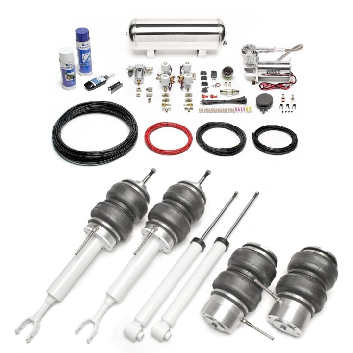 Audi / Seat A4 / A4 Cabriolet / Exeo (B6 / B7 / 8H / 3R) 2000 - 2013 Complete Air Suspension Kit Incl. Manual Air Management System TA Technix in the group Select car model / Audi / A4 - S4 (B6) 2000-2006 / Chassis / Air suspension at DDESIGN Scandinavia AB (SET-LFAU07)
