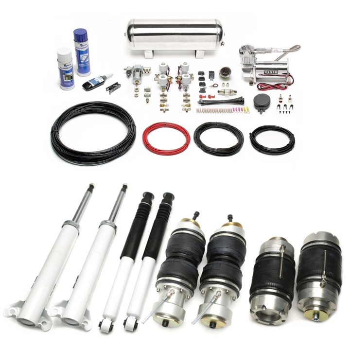 Mercedes Benz E-Klass (W124, C124, A124) 1984 - 1995 Complete Air Suspension Kit Incl. Manual Air Management System TA Technix in the group Universal products / Chassis / Air Suspension / Model adapted air suspension / Model adapted Air suspension kit - TA Technix at DDESIGN Scandinavia AB (SET-LFMB04)