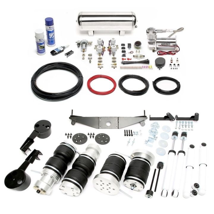 Mercedes Benz W123 / Coupe C123 / Kombi / T-Modell S123 1976 - 1985 Complete Air Suspension Kit Incl. Manual Air Management System TA Technix in the group Universal products / Chassis / Air Suspension / Model adapted air suspension / Model adapted Air suspension kit - TA Technix at DDESIGN Scandinavia AB (SET-LFMB09)