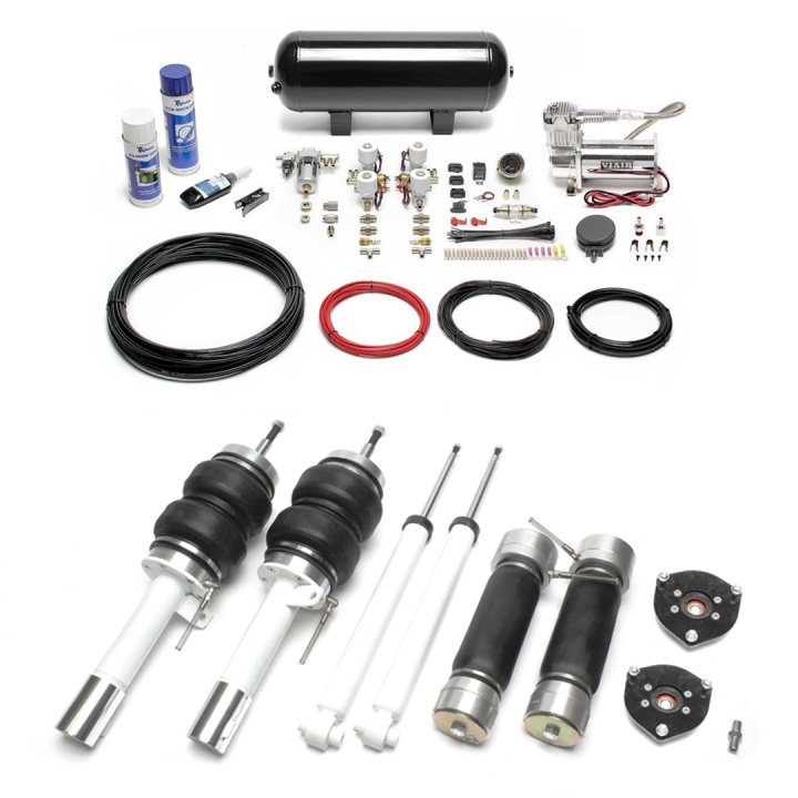 Audi A3 / TT / Leon / Octavia / Superb / Arteon / Golf MK7 / Passat (Inkl. 4WD-modeller) 2012+ Complete Air Suspension Kit Incl. Manual Air Management System TA Technix in the group Select car model / VW / Golf 7 R 12-19 / Chassis / Air suspension at DDESIGN Scandinavia AB (SET-LFVW07)