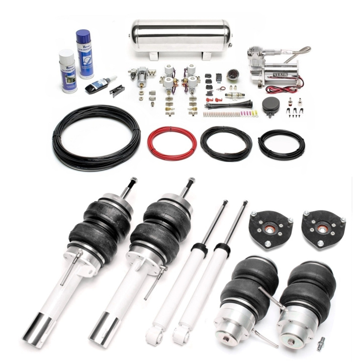 Volkswagen Scirocco III 2008+ Complete Air Suspension Kit Incl. Manual Air Management System TA Technix in the group Select car model / VW / Scirocco 08-17 / Chassis / Air suspension at DDESIGN Scandinavia AB (SET-LFVW10)