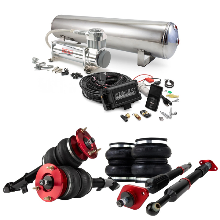 05-17 Chrysler 300C / Dodge Charger/Challenger / 05-08 Dodge Magnum Complete Air Suspension Kit Incl. Air Lift 3P Management Air Lift Performance in the group Select car model / Chrysler / 300C 05- / Chassis / Suspension at DDESIGN Scandinavia AB (SET-alf75527)