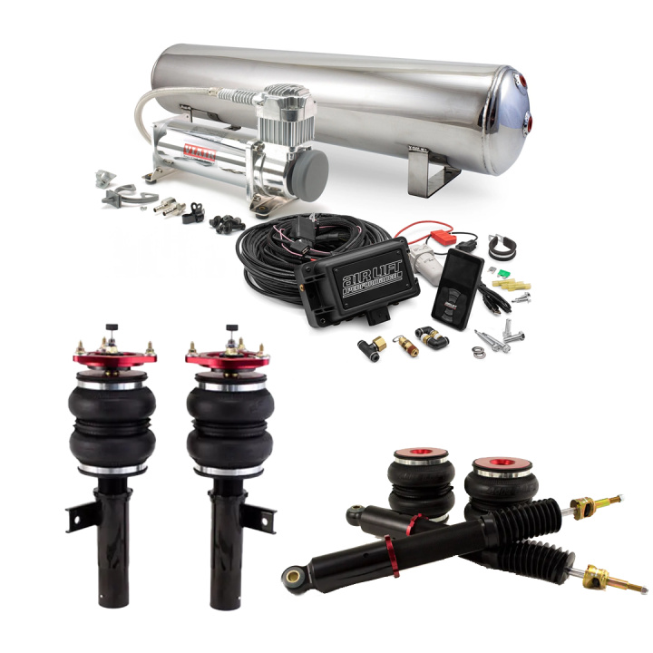 Audi / VW Complete Air Suspension Kit Incl. Air Lift 3P Management Air Lift Performance in the group Select car model / Audi / A3 - S3 - RS3 (8P) 2003-2013 / Chassis / Air suspension at DDESIGN Scandinavia AB (SET-alf75582)