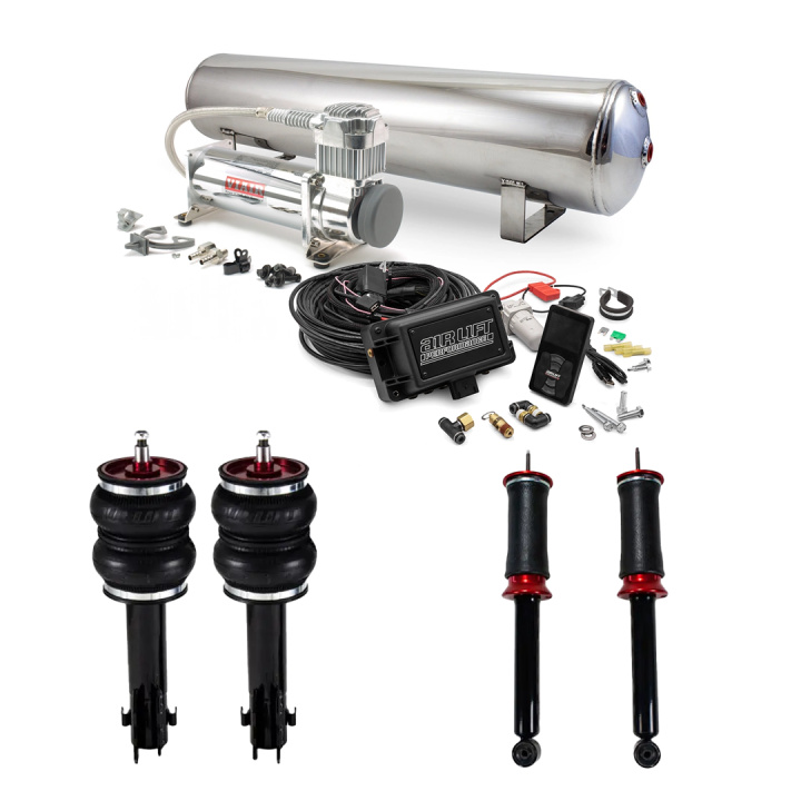 85-98 VW Golf MK2/MK3 / 90-97 VW Passat MK2/MK3 Slam Kit Complete Air Suspension Kit Incl. Air Lift 3P Management Air Lift Performance in the group Select car model / VW / Golf 3 91-02 / Chassis / Air suspension at DDESIGN Scandinavia AB (SET-alf75583)