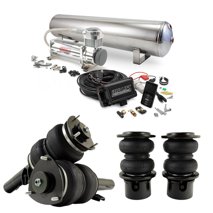 15-24 VW GOLF MK7/MK8 / 15-20 AUDI A3/S3/RS3 Slam Kit Luftfjädring Complete Air Suspension Kit Incl. Air Lift 3P Management Air Lift Performance in the group Select car model / VW / Golf 7 R 12-19 / Chassis / Air suspension at DDESIGN Scandinavia AB (SET-alf78562)