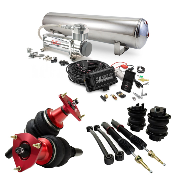 16-24 Audi A4/S4/RS4 / A5/S5/RS5 Complete Air Suspension Kit Incl. Air Lift 3P Management Air Lift Performance in the group Select car model / Audi / A4 - S4 - RS4 (B9) 2015+ / Chassis / Air suspension at DDESIGN Scandinavia AB (SET-alf78571)