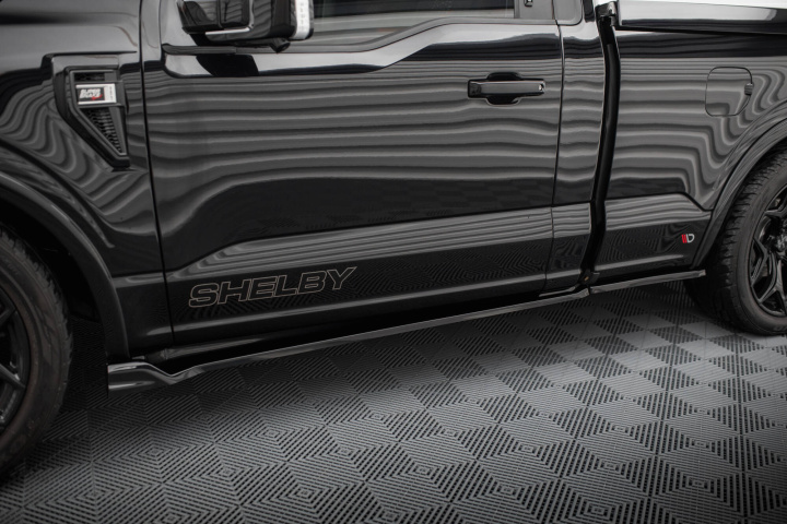 Shelby F150 Super Snake 2020- Side Skirts Diffusers V.1 Maxton Design in the group Select car model / Ford / F-150 15+ / Styling at DDESIGN Scandinavia AB (SH-F150-SS-SD1A-BG)