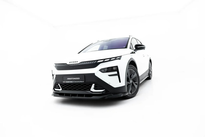 Skoda Elroq RS Mk1 2025+ Front Splitter V.1 Maxton Design in the group Select car model / Skoda / Enyaq iV 2020+ at DDESIGN Scandinavia AB (SK-EL-1-RS-FD1G)