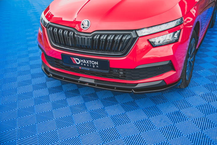 Front Splitter V.2 Skoda Kamiq Maxton Design in the group Select car model / Skoda / Kamiq 2019+ at DDESIGN Scandinavia AB (SK-KM-1-FD2G)