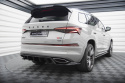 Central Rear Splitter (With Vertical Bars) Skoda Kodiaq Rs Mk1 Facelift Maxton Design