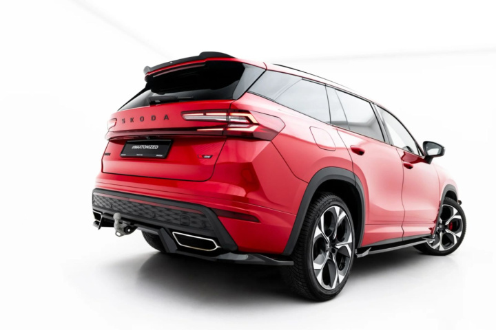 Rear Splitter (with vertical bars) Skoda Kodiaq RS Mk2 2024+ in the group Select car model / Skoda / Kodiaq Mk1 (NS7) 2016+ at DDESIGN Scandinavia AB (SK-KO-2-RS-RD1G-RD2G)