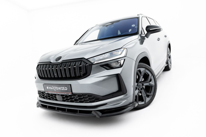 Front Splitter V.1 Skoda Kodiaq Sportline Mk2 Maxton Design in the group Select car model / Skoda / Kodiaq Mk1 (NS7) 2016+ at DDESIGN Scandinavia AB (SK-KO-2-SL-FD1G)