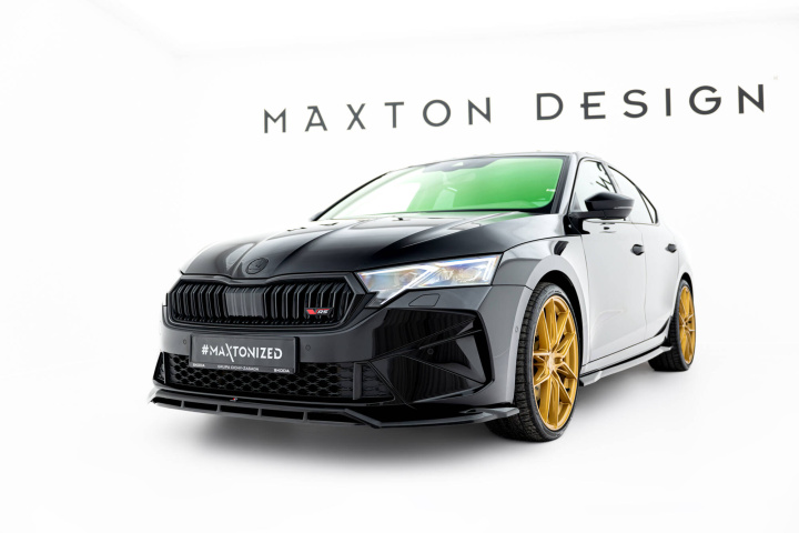 Skoda Octavia RS Liftback / Combi Mk4 Facelift 2024+ Front Splitter V.1 Maxton Design in the group Select car model / Skoda / Octavia MK4 20+ at DDESIGN Scandinavia AB (SK-OC-4F-RS-FD1GFD1RG)