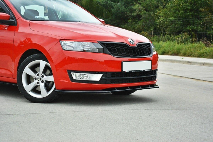 Front Splitter V.2 Skoda Rapid Maxton Design in the group Select car model / Skoda / Rapid 2013-2019 at DDESIGN Scandinavia AB (SK-RA-1-FD2G)
