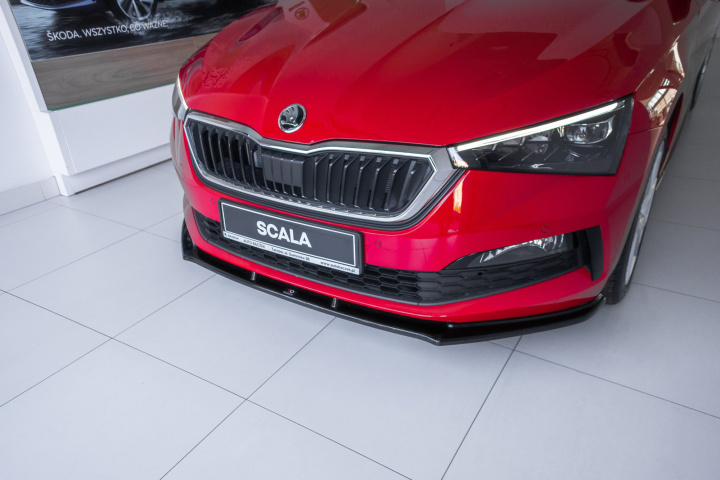 Front Splitter V.1 Skoda Scala Maxton Design in the group Select car model / Skoda / Scala 2019+ at DDESIGN Scandinavia AB (SK-SC-1-FD1G)