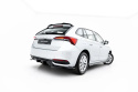 Skoda Scala Mk1 Facelift 2023+ Central Rear Splitter (With Vertical Bars) V.1 Maxton Design