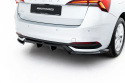 Skoda Scala Mk1 Facelift 2023+ Central Rear Splitter (With Vertical Bars) V.1 Maxton Design
