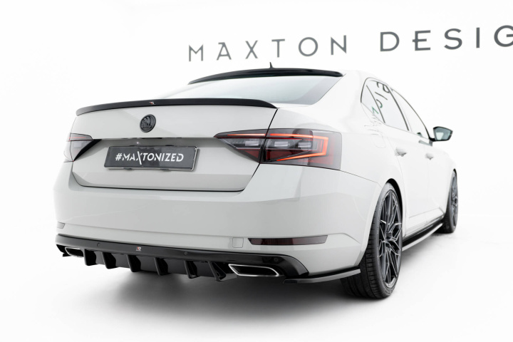 Skoda Superb Liftback / Combi Mk3 2015-2019 Rear Valance Maxton Design in the group Select car model / Skoda / Superb III 15+ / Styling at DDESIGN Scandinavia AB (SK-SU-3-RS2GRS2RG)