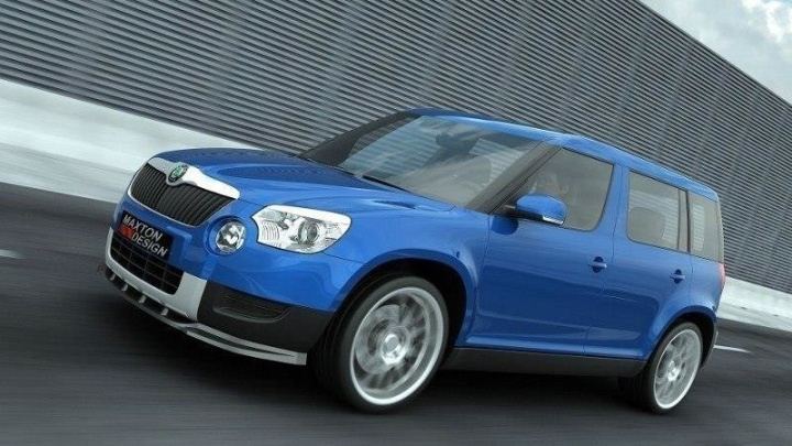 Front Splitter Skoda Yeti Maxton Design in the group Select car model / Skoda / Yeti 09+ at DDESIGN Scandinavia AB (SK-YE-FD1G)